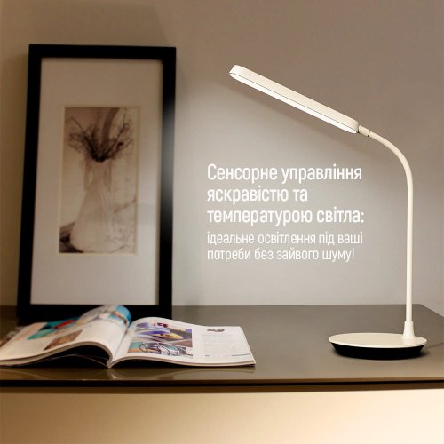 Купити Настільна лампа ColorWay LED Portable & Flexible 360 with built-in battery (CW-DL12FB-W) White - ціна в Києві, Львові, Вінниці, Хмельницькому, Франківську, Україні | інтернет-магазин TELEMART.UA фото