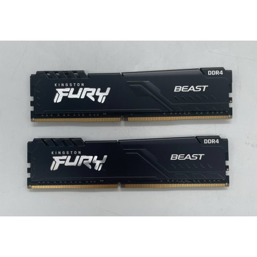 Озп Kingston DDR4 16GB (2x8GB) 3600Mhz FURY Beast Black (KF436C17BBK2/16) (Відновлено продавцем, 669131) купити з перевіркою сумісності: огляд, характеристики, ціна у Києві, Львові, Вінниці, Хмельницькому, Івано-Франківську, Україні | інтернет-магазин TELEMART.UA фото