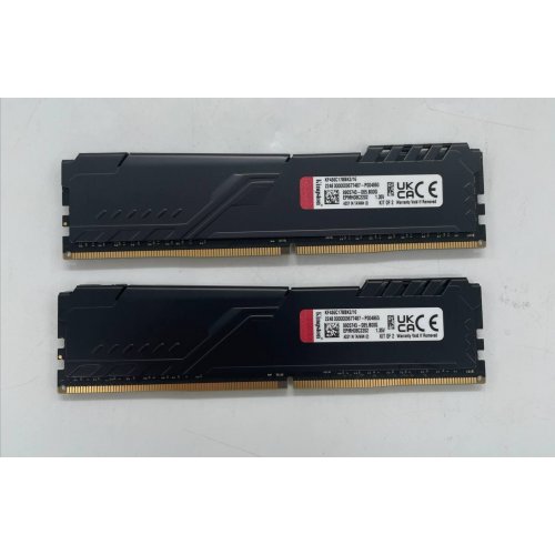 Озп Kingston DDR4 16GB (2x8GB) 3600Mhz FURY Beast Black (KF436C17BBK2/16) (Відновлено продавцем, 669131) купити з перевіркою сумісності: огляд, характеристики, ціна у Києві, Львові, Вінниці, Хмельницькому, Івано-Франківську, Україні | інтернет-магазин TELEMART.UA фото