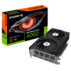 Видеокарта Gigabyte GeForce RTX 4060 Windforce OC 8192MB (GV-N4060WF2OC-8GD) (Восстановлено продавцом, 669322)