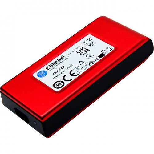 Фото SSD-диск Kingston XS1000 2TB USB 3.2 (SXS1000R/2000G) Red