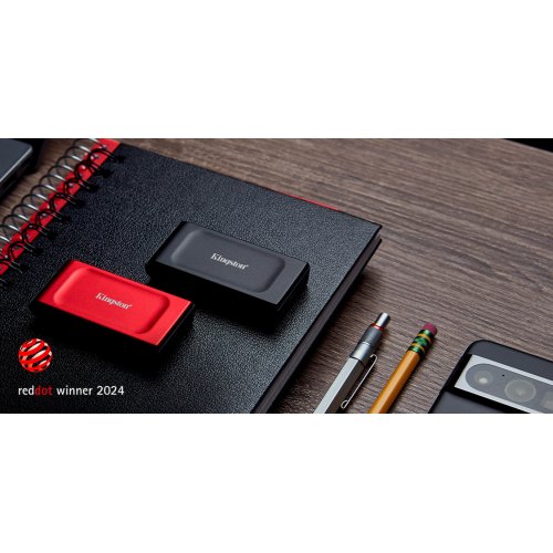 Фото SSD-диск Kingston XS1000 2TB USB 3.2 (SXS1000R/2000G) Red