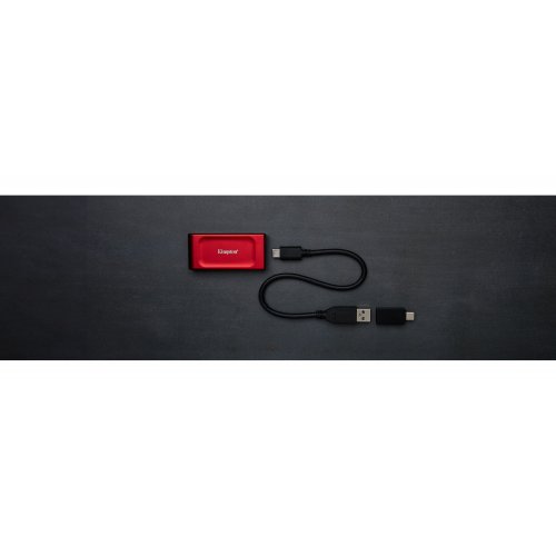 Фото SSD-диск Kingston XS1000 2TB USB 3.2 (SXS1000R/2000G) Red