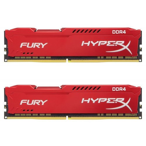 Продати ОЗП Kingston DDR4 32GB (2x16GB) 2133Mhz HyperX FURY Red (HX421C14FRK2/32) за Trade-In у інтернет-магазині Телемарт - Київ, Дніпро, Україна фото