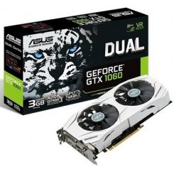 Видеокарта Asus GeForce GTX 1060 Dual 3072MB (DUAL-GTX1060-3G) (Восстановлено продавцом, 669390)