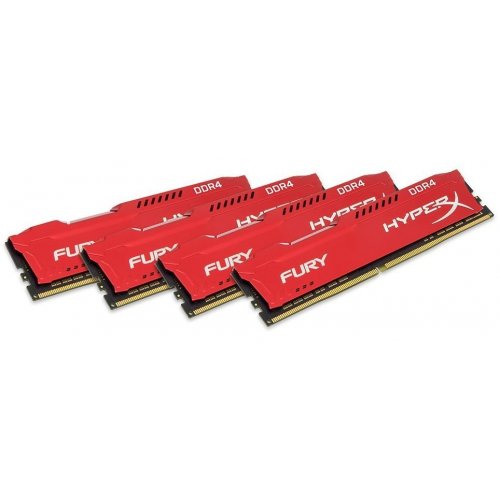 Продати ОЗП Kingston DDR4 32GB (4x8GB) 2133Mhz HuperX FURY Red (HX421C14FR2K4/32) за Trade-In у інтернет-магазині Телемарт - Київ, Дніпро, Україна фото