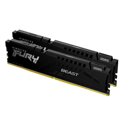 Photo RAM Kingston DDR5 32GB (2x16GB) 6000Mhz FURY Beast Black (KF560C36BBE2K2-32)