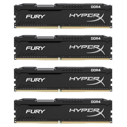 Продати ОЗП Kingston DDR4 32GB (4x8GB) 2133Mhz HyperX FURY Black (HX421C14FB2K4/32) за Trade-In у інтернет-магазині Телемарт - Київ, Дніпро, Україна фото