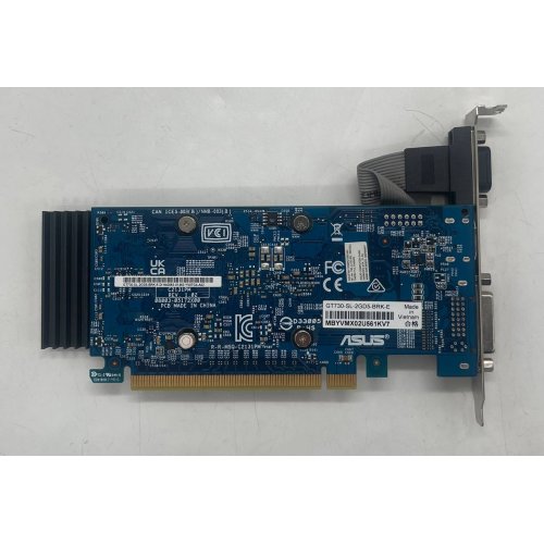 Відеокарта Asus GeForce GT 730 GDDR5 2048MB (GT730-SL-2GD5-BRK-E) (Відновлено продавцем, 669433) купити з перевіркою сумісності: огляд, характеристики, ціна у Києві, Львові, Вінниці, Хмельницькому, Івано-Франківську, Україні | інтернет-магазин TELEMART.UA фото