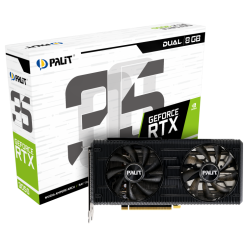 Видеокарта Palit GeForce RTX 3050 Dual 8192MB (NE63050019P1-190AD) (Восстановлено продавцом, 669460)