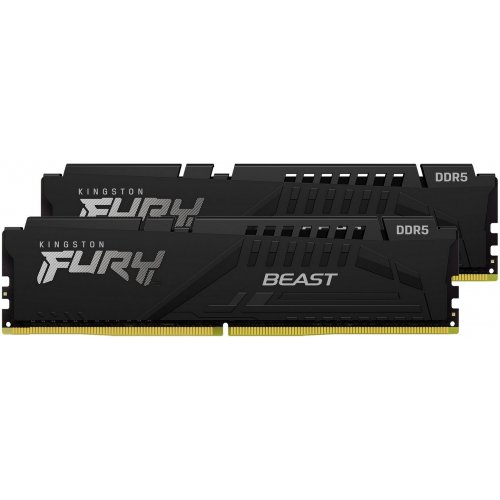 Купить Озу Kingston DDR5 32GB (2x16GB) 6000Mhz FURY Beast Black (KF560C40BBK2-32) (Восстановлено продавцом, 669473) с проверкой совместимости: обзор, характеристики, цена в Киеве, Днепре, Одессе, Харькове, Украине | интернет-магазин TELEMART.UA фото