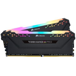 Озу Corsair DDR4 16GB (2x8GB) 3200Mhz Vengeance RGB Pro (CMW16GX4M2C3200C16) Black (Восстановлено продавцом, 669481)