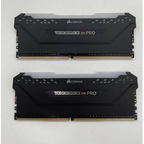 Озп Corsair DDR4 16GB (2x8GB) 3200Mhz Vengeance RGB Pro (CMW16GX4M2C3200C16) Black (Відновлено продавцем, 669481) купити з перевіркою сумісності: огляд, характеристики, ціна у Києві, Львові, Вінниці, Хмельницькому, Івано-Франківську, Україні | інтернет-магазин TELEMART.UA фото