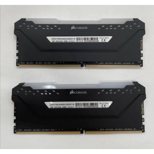 Озп Corsair DDR4 16GB (2x8GB) 3200Mhz Vengeance RGB Pro (CMW16GX4M2C3200C16) Black (Відновлено продавцем, 669481) купити з перевіркою сумісності: огляд, характеристики, ціна у Києві, Львові, Вінниці, Хмельницькому, Івано-Франківську, Україні | інтернет-магазин TELEMART.UA фото