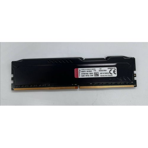 Озп Kingston DDR4 4Gb 2400Mhz HyperX FURY Black (HX424C15FB/4) (Відновлено продавцем, 669489) купити з перевіркою сумісності: огляд, характеристики, ціна у Києві, Львові, Вінниці, Хмельницькому, Івано-Франківську, Україні | інтернет-магазин TELEMART.UA фото