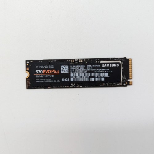 Купить Ssd-диск Samsung 970 EVO Plus V-NAND MLC 500GB M.2 (2280 PCI-E) (MZ-V7S500BW) (Восстановлено продавцом, 669671) с проверкой совместимости: обзор, характеристики, цена в Киеве, Днепре, Одессе, Харькове, Украине | интернет-магазин TELEMART.UA фото