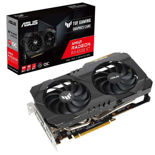 Купить Видеокарта Asus TUF Gaming Radeon RX 6500 XT OC 4096MB (TUF-RX6500XT-O4G-GAMING) (Восстановлено продавцом, 669677) с проверкой совместимости: обзор, характеристики, цена в Киеве, Днепре, Одессе, Харькове, Украине | интернет-магазин TELEMART.UA фото