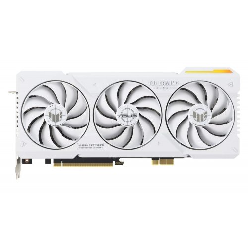 Купить Видеокарта Asus TUF Gaming GeForce RTX 4070 Ti SUPER BTF OC White 16384MB (TUF-RTX4070TIS-O16G-BTF-WHITE FR) Factory Recertified с проверкой совместимости: обзор, характеристики, цена в Киеве, Днепре, Одессе, Харькове, Украине | интернет-магазин TELEMART.UA фото