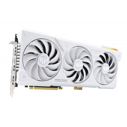 Фото Видеокарта Asus TUF Gaming GeForce RTX 4070 Ti SUPER BTF OC White 16384MB (TUF-RTX4070TIS-O16G-BTF-WHITE FR) Factory Recertified