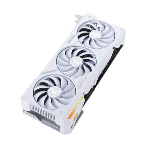 Фото Видеокарта Asus TUF Gaming GeForce RTX 4070 Ti SUPER BTF OC White 16384MB (TUF-RTX4070TIS-O16G-BTF-WHITE FR) Factory Recertified