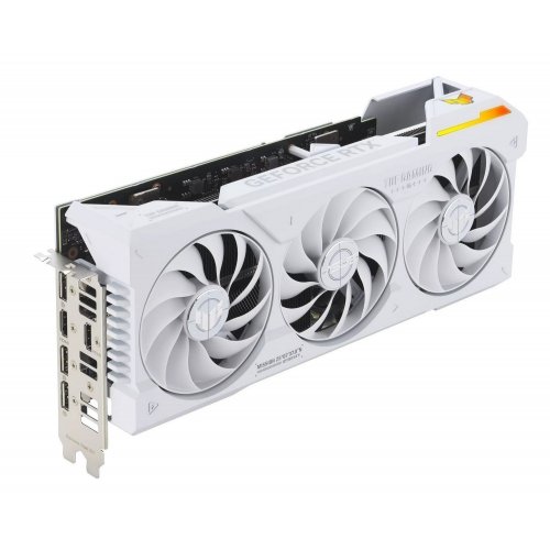 Фото Видеокарта Asus TUF Gaming GeForce RTX 4070 Ti SUPER BTF OC White 16384MB (TUF-RTX4070TIS-O16G-BTF-WHITE FR) Factory Recertified