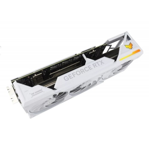 Фото Видеокарта Asus TUF Gaming GeForce RTX 4070 Ti SUPER BTF OC White 16384MB (TUF-RTX4070TIS-O16G-BTF-WHITE FR) Factory Recertified