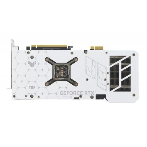 Фото Видеокарта Asus TUF Gaming GeForce RTX 4070 Ti SUPER BTF OC White 16384MB (TUF-RTX4070TIS-O16G-BTF-WHITE FR) Factory Recertified