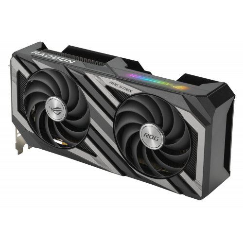 Відеокарта Asus ROG Strix Radeon RX 7600 OC 8192MB (ROG-STRIX-RX7600-O8G-GAMING FR) Factory Recertified купити з перевіркою сумісності: огляд, характеристики, ціна у Києві, Львові, Вінниці, Хмельницькому, Івано-Франківську, Україні | інтернет-магазин TELEMART.UA фото