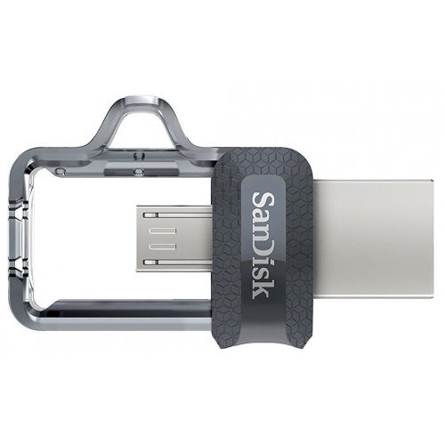 Купить Накопитель SanDisk Ultra Dual Drive 256GB m3.0 OTG USB 3.0 Grey (SDDD3-256G-G46) - цена в Харькове, Киеве, Днепре, Одессе
в интернет-магазине Telemart фото