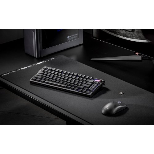 Купити Клавіатура Asus ROG Azoth Extreme NX Snow Switch (90MP03MA-BKUA01) Black - ціна в Києві, Львові, Вінниці, Хмельницькому, Франківську, Україні | інтернет-магазин TELEMART.UA фото