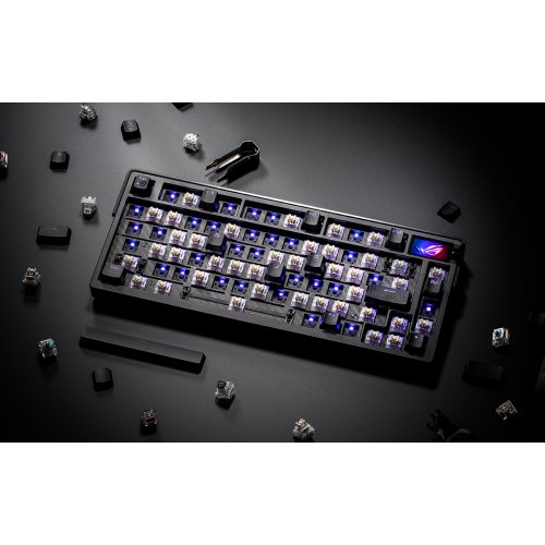 Купити Клавіатура Asus ROG Azoth Extreme NX Snow Switch (90MP03MA-BKUA01) Black - ціна в Києві, Львові, Вінниці, Хмельницькому, Франківську, Україні | інтернет-магазин TELEMART.UA фото