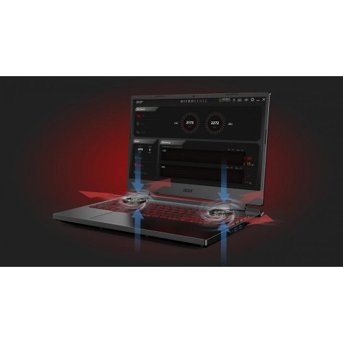 Купити Ноутбук Acer Nitro 5 AN517-55 (NH.QLFEU.00S) Obsidian Black - ціна в Києві, Львові, Вінниці, Хмельницькому, Франківську, Україні | інтернет-магазин TELEMART.UA фото