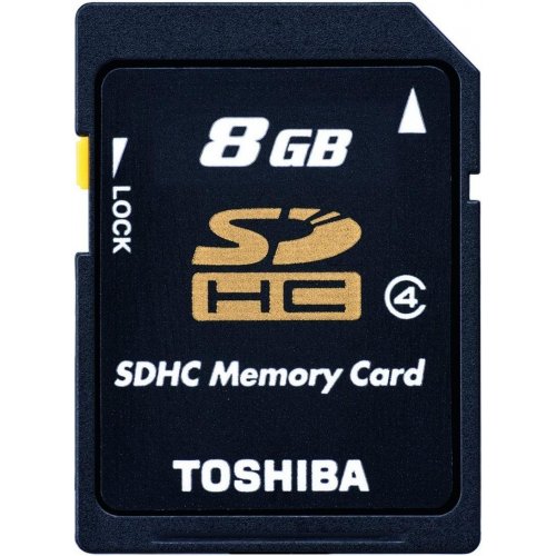 Карта пам'яті Toshiba SDHC 8GB Class 4 (THN-N102K0080M4) купити в Україні | Telemart фото