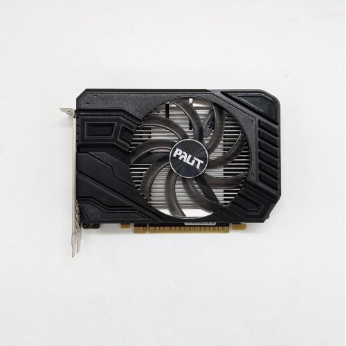 Відеокарта Palit GeForce GTX 1650 SUPER StormX 4096MB (NE6165S018G1-166F) (Відновлено продавцем, 670070) купити з перевіркою сумісності: огляд, характеристики, ціна у Києві, Львові, Вінниці, Хмельницькому, Івано-Франківську, Україні | інтернет-магазин TELEMART.UA фото