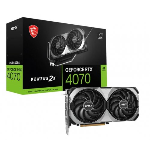 Відеокарта MSI GeForce RTX 4070 VENTUS 2X E1 12288MB (RTX 4070 VENTUS 2X E1 12G) купити з перевіркою сумісності: огляд, характеристики, ціна у Києві, Львові, Вінниці, Хмельницькому, Івано-Франківську, Україні | інтернет-магазин TELEMART.UA фото