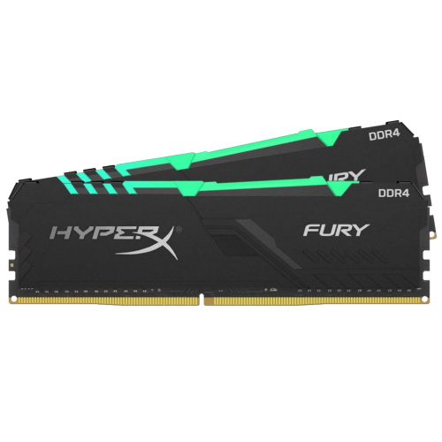 Купить Озу HyperX DDR4 32GB (2x16GB) 3200Mhz Fury RGB (HX432C16FB3AK2/32) (Восстановлено продавцом, 670141) с проверкой совместимости: обзор, характеристики, цена в Киеве, Днепре, Одессе, Харькове, Украине | интернет-магазин TELEMART.UA фото