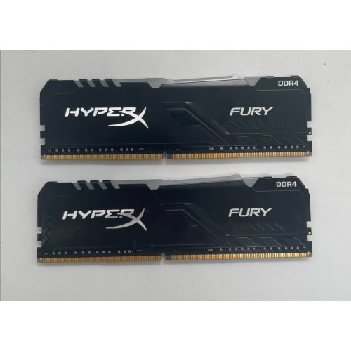 Купить Озу HyperX DDR4 32GB (2x16GB) 3200Mhz Fury RGB (HX432C16FB3AK2/32) (Восстановлено продавцом, 670141) с проверкой совместимости: обзор, характеристики, цена в Киеве, Днепре, Одессе, Харькове, Украине | интернет-магазин TELEMART.UA фото