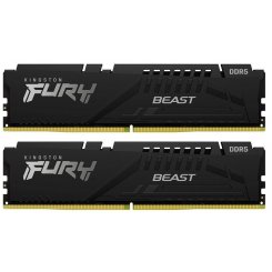 Озу Kingston DDR5 32GB (2x16GB) 5200Mhz FURY Beast (KF552C36BBEK2-32) (Восстановлено продавцом, 670144)