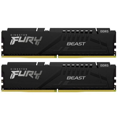 Озп Kingston DDR5 32GB (2x16GB) 5200Mhz FURY Beast (KF552C36BBEK2-32) (Відновлено продавцем, 670144) купити з перевіркою сумісності: огляд, характеристики, ціна у Києві, Львові, Вінниці, Хмельницькому, Івано-Франківську, Україні | інтернет-магазин TELEMART.UA фото