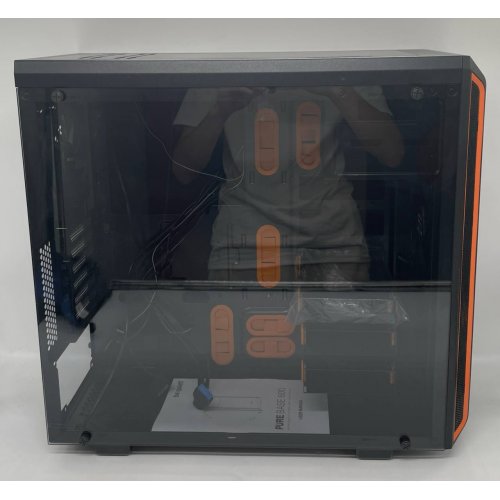 Корпус Be Quiet! Pure Base 600 Tempered Glass без БП (BGW20) Black/Orange (Відновлено продавцем, 670216) купити з перевіркою сумісності: огляд, характеристики, ціна у Києві, Львові, Вінниці, Хмельницькому, Івано-Франківську, Україні | інтернет-магазин TELEMART.UA фото