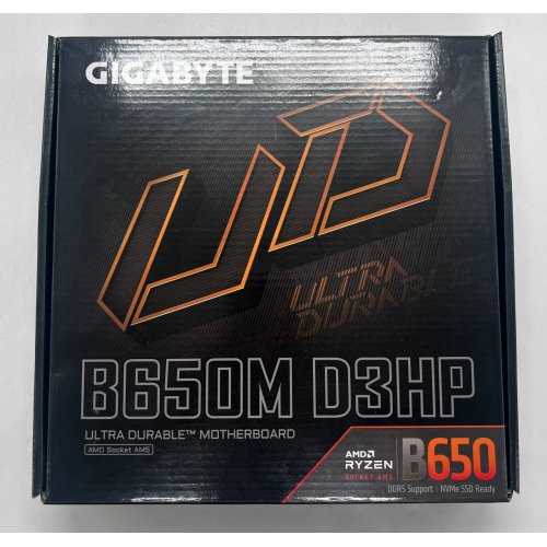 Материнська плата Gigabyte B650M D3HP (sAM5, AMD B650) (Відновлено продавцем, 670238) купити з перевіркою сумісності: огляд, характеристики, ціна у Києві, Львові, Вінниці, Хмельницькому, Івано-Франківську, Україні | інтернет-магазин TELEMART.UA фото