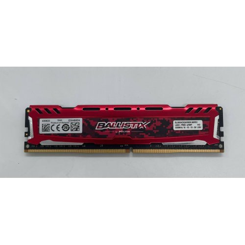 Купить Озу Crucial DDR4 8GB 3200Mhz Ballistix Sport LT Red (BLS8G4D32AESEK) (Восстановлено продавцом, 670258) с проверкой совместимости: обзор, характеристики, цена в Киеве, Днепре, Одессе, Харькове, Украине | интернет-магазин TELEMART.UA фото