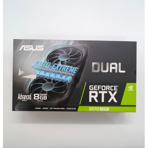 Відеокарта Asus GeForce RTX 2070 SUPER Dual Evo Advanced edition 8192MB (DUAL-RTX2070S-A8G-EVO) (Відновлено продавцем, 670266) купити з перевіркою сумісності: огляд, характеристики, ціна у Києві, Львові, Вінниці, Хмельницькому, Івано-Франківську, Україні | інтернет-магазин TELEMART.UA фото