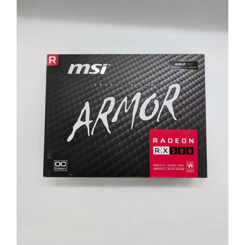 Відеокарта MSI Radeon RX 580 ARMOR OC 8192MB (RX 580 ARMOR 8G OC) (Відновлено продавцем, 670294) купити з перевіркою сумісності: огляд, характеристики, ціна у Києві, Львові, Вінниці, Хмельницькому, Івано-Франківську, Україні | інтернет-магазин TELEMART.UA фото