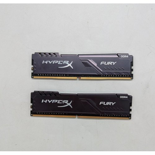 Купить Озу HyperX DDR4 16GB (2x8GB) 2666Mhz Fury Black (HX426C16FB3K2/16) (Восстановлено продавцом, 670479) с проверкой совместимости: обзор, характеристики, цена в Киеве, Днепре, Одессе, Харькове, Украине | интернет-магазин TELEMART.UA фото