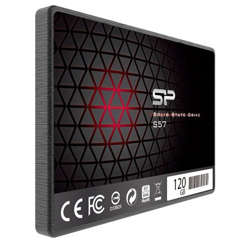 Продать SSD-диск Silicon Power S57 TLC 120GB 2.5'' SLC Cahe (SP120GBSS3S57A25) по Trade-In интернет-магазине Телемарт - Киев, Днепр, Украина фото
