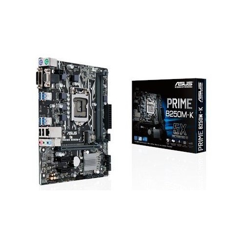 Купить Материнская плата Asus PRIME B250M-K (s1151, Intel B250) (Восстановлено продавцом, 670576) с проверкой совместимости: обзор, характеристики, цена в Киеве, Днепре, Одессе, Харькове, Украине | интернет-магазин TELEMART.UA фото