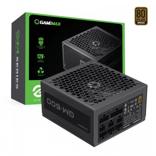 Купить Блок питания GAMEMAX GM-600 Modular 600W (GM-600 MODULAR) Black с проверкой совместимости: обзор, характеристики, цена в Киеве, Днепре, Одессе, Харькове, Украине | интернет-магазин TELEMART.UA фото