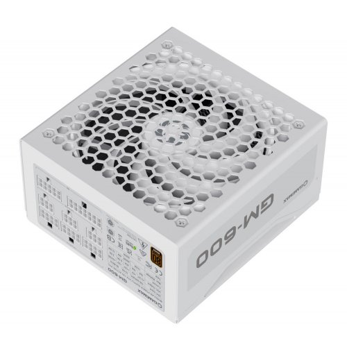 Блок живлення GAMEMAX GM-600 Modular 600W (GM-600 MODULAR WH) White купити з перевіркою сумісності: огляд, характеристики, ціна у Києві, Львові, Вінниці, Хмельницькому, Івано-Франківську, Україні | інтернет-магазин TELEMART.UA фото