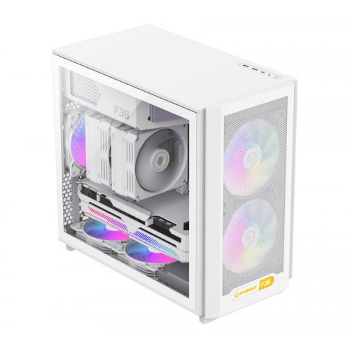 Корпус GAMEMAX F36 Tempered Glass без БЖ White купити з перевіркою сумісності: огляд, характеристики, ціна у Києві, Львові, Вінниці, Хмельницькому, Івано-Франківську, Україні | інтернет-магазин TELEMART.UA фото